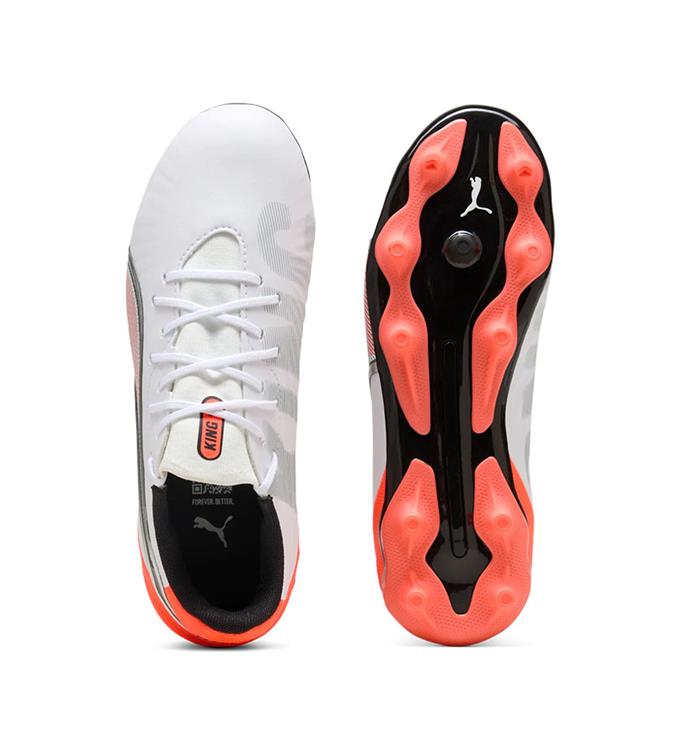 PUMA KING MATCH FG/AG JR 108837 PUMA-WHITE-GLOWING-RED-PUMA-BL