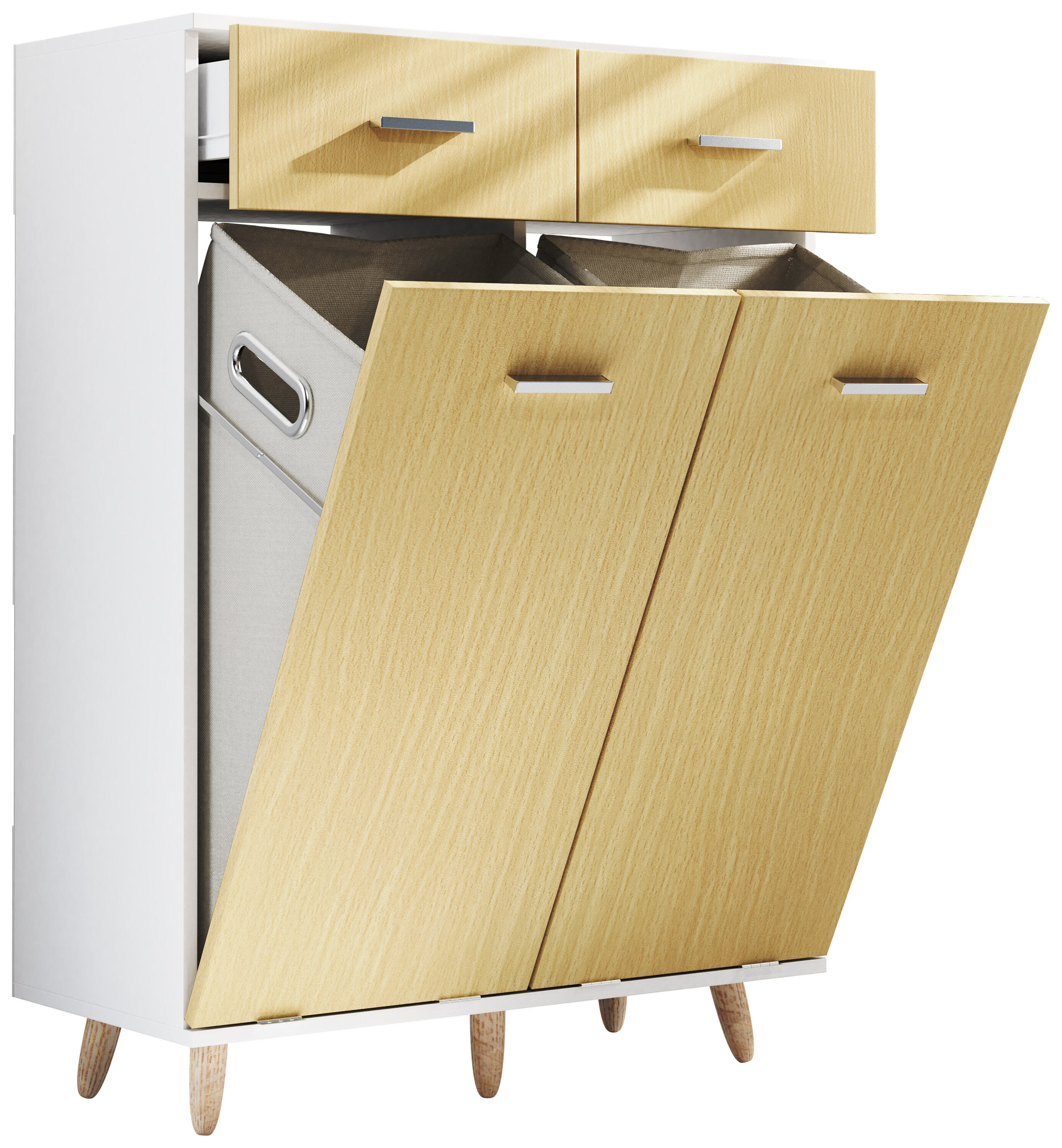 VCM Stoff Wäscheschrank Wäschetruhe Wäschebox Wäschekorb Stoffbox Wäsche Landos L