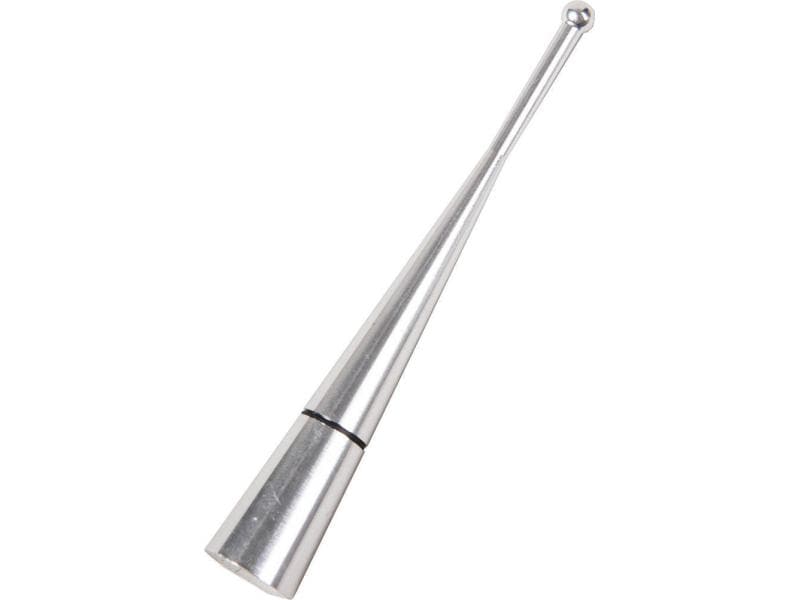 HP Autozubehör Antennenstab Universal 10 cm Universal Antennenstab Alu-Design kurz 10 cm, silber mit Adapter M5 und M6