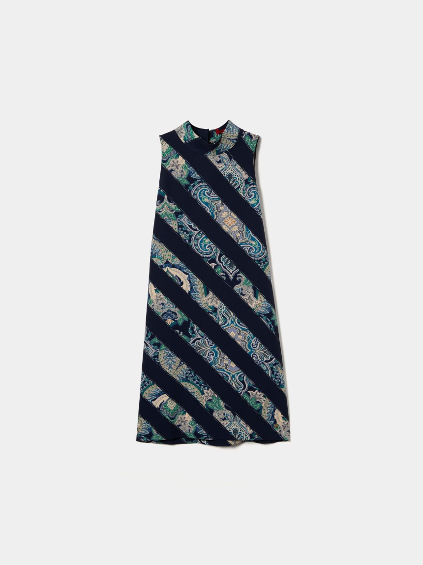 Vestido com estampado cornucópias