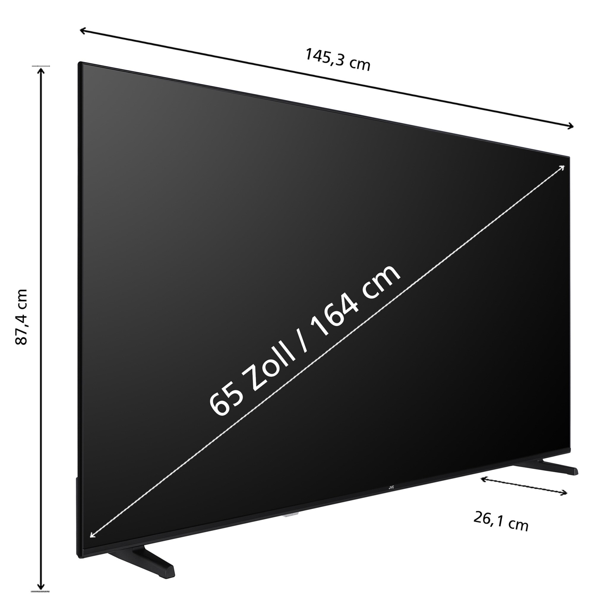 JVC LED-Fernseher LT-65VU3455