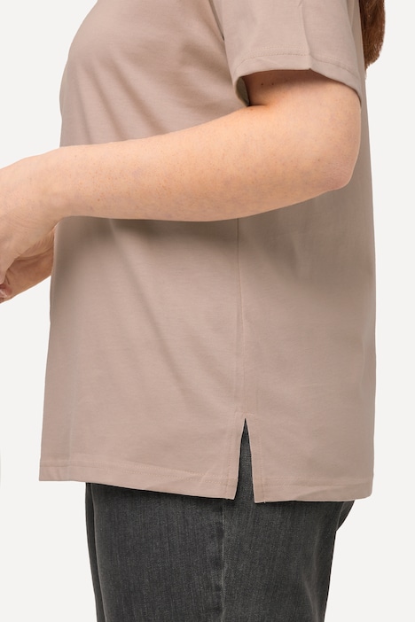T-Shirt, PURE, V-Ausschnitt, Halbarm, Biobaumwolle