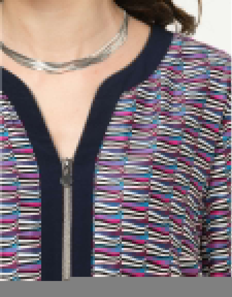 Robe fuchsia imprimée