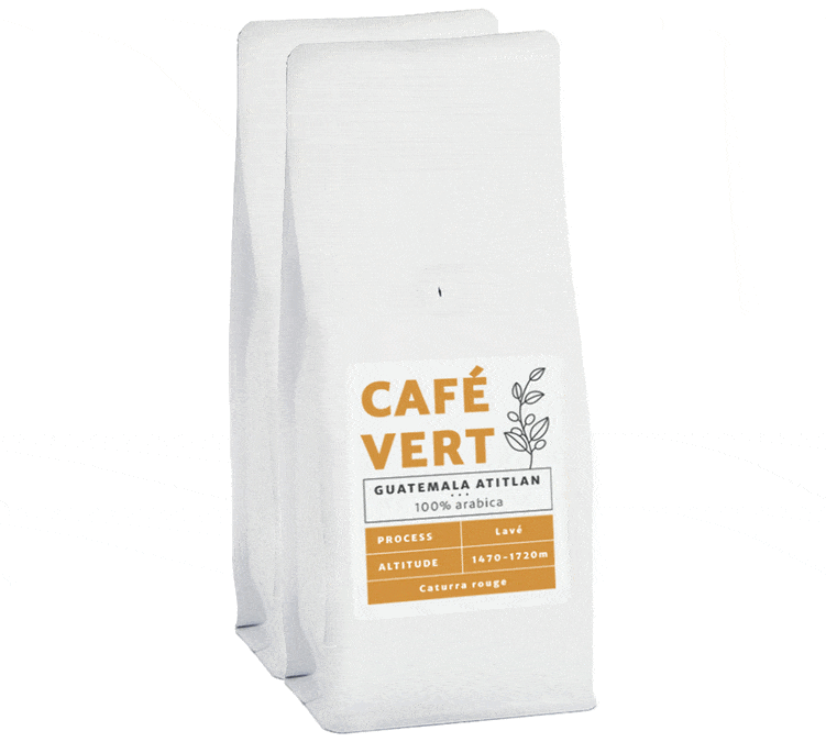 2x500g - Café vert Guatemala région Atitlan lavé