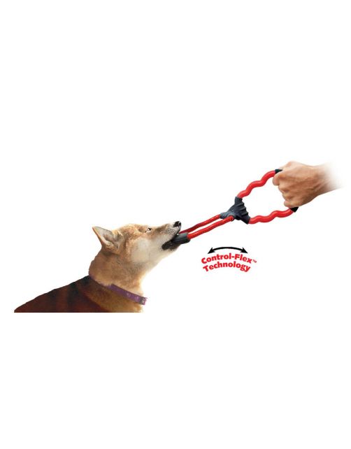 Kong Speeltje Tug Met Control Flex - Hondenspeelgoed - 33 cm Rood