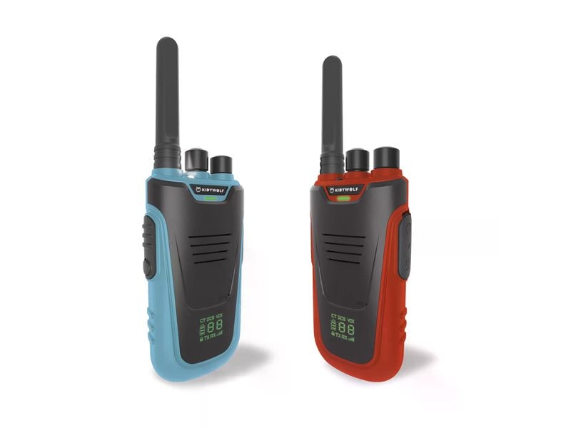 Kidywolf Walkie-Talkies mit Taschenlampe blau/rot Funkgeräte für Kinder
