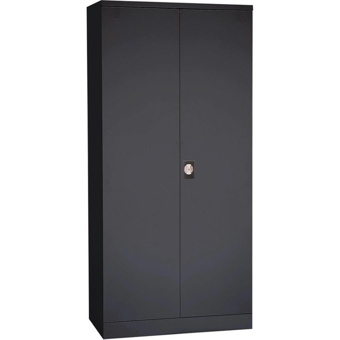 PROREGAL stalen kast Bee met 4 legplanken, afmetingen (H x B x D): 195 x 120 x 42 cm, gepoedercoat legplankmateriaal, antraciet & antraciet