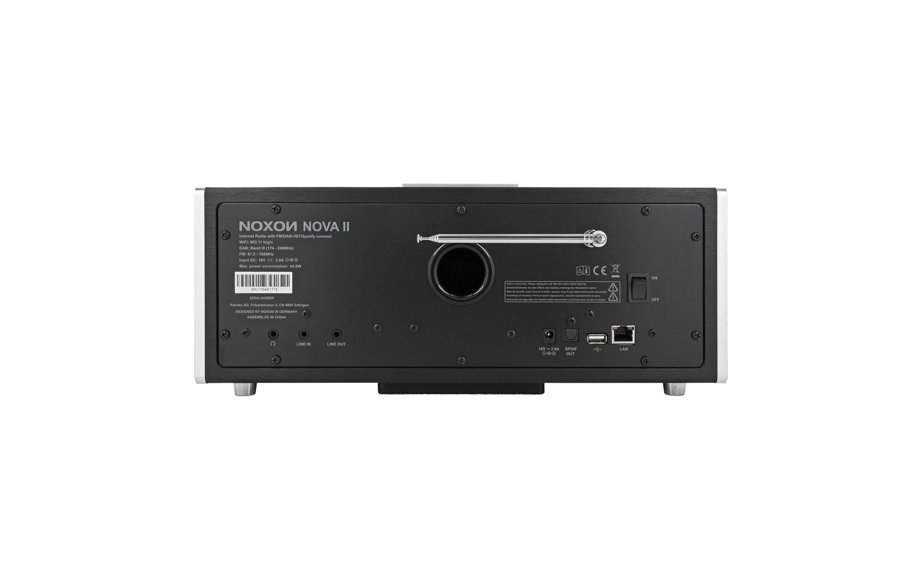 DAB+ Radio Nova 2 Schwarz/Silber<br>Hochwertiges Audiocenter