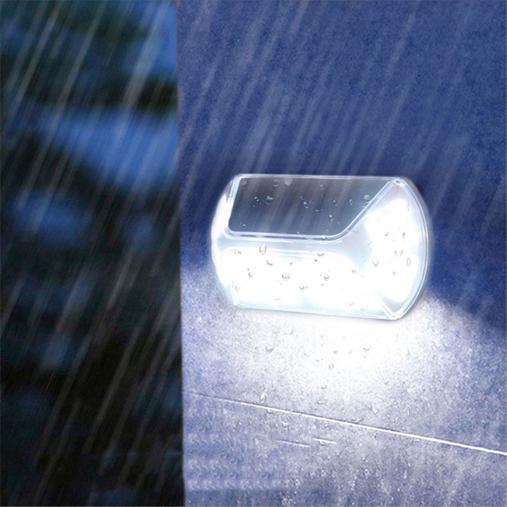 40 LED's Solar Outdoor Lampe Wandleuchte mit Bewegungsmelder Spritzwasserfest (IP44) - Weiss