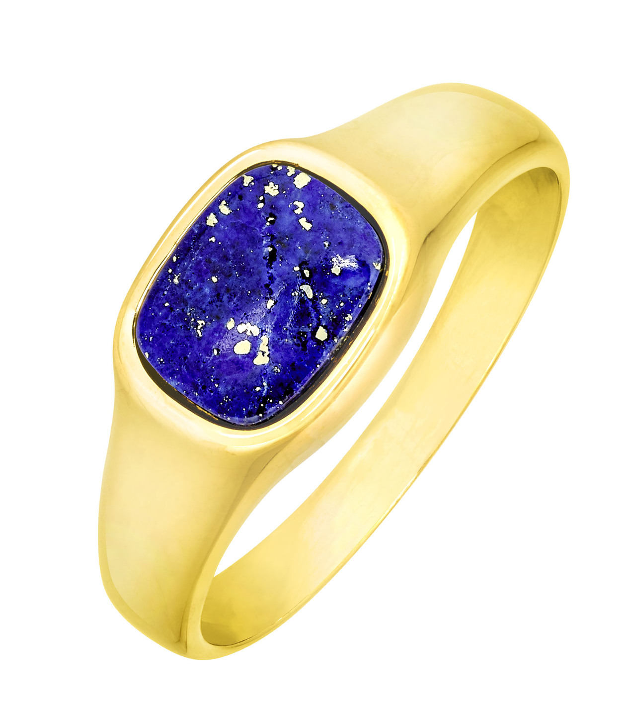 Herrenring mit echt Lapislazuli