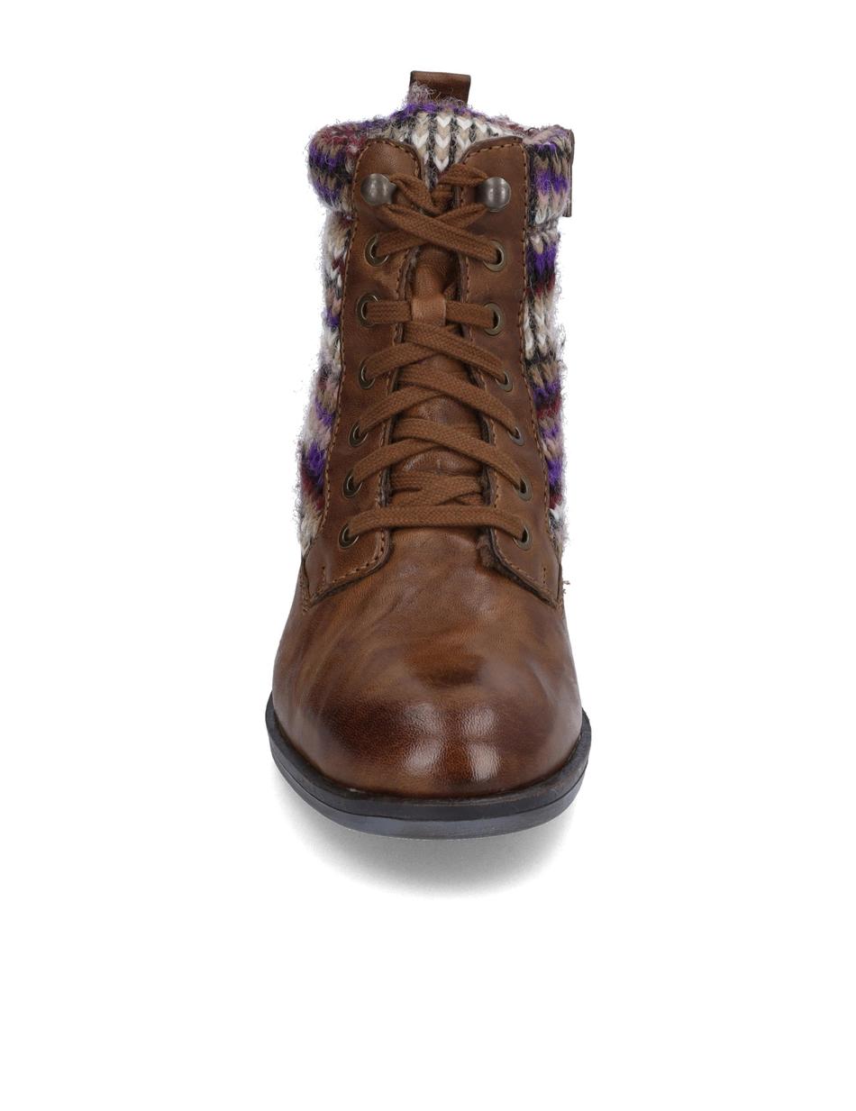 Stiefelette Sanja 17, cognac-kombi