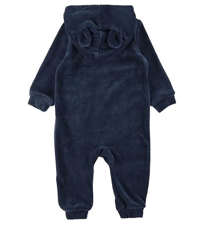 Smallstuff Strampler - Velours - Blau