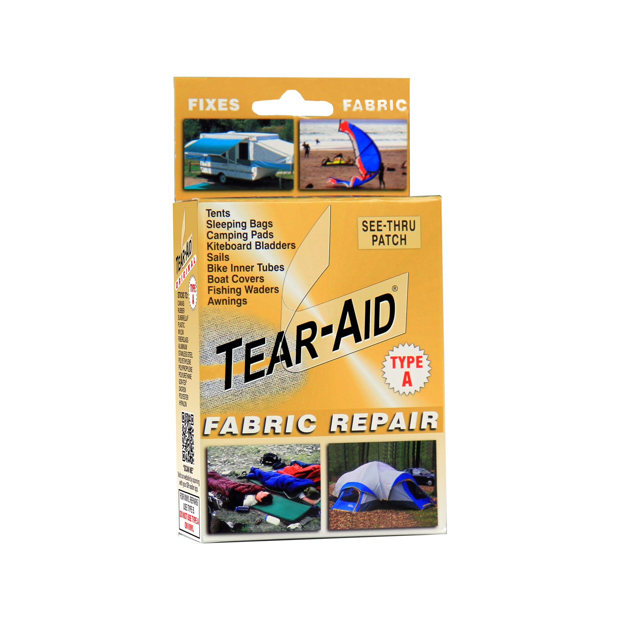 Tear-Aid Repair Kit Fabric<br>Tear-Aid er et must å ha med i sekken!