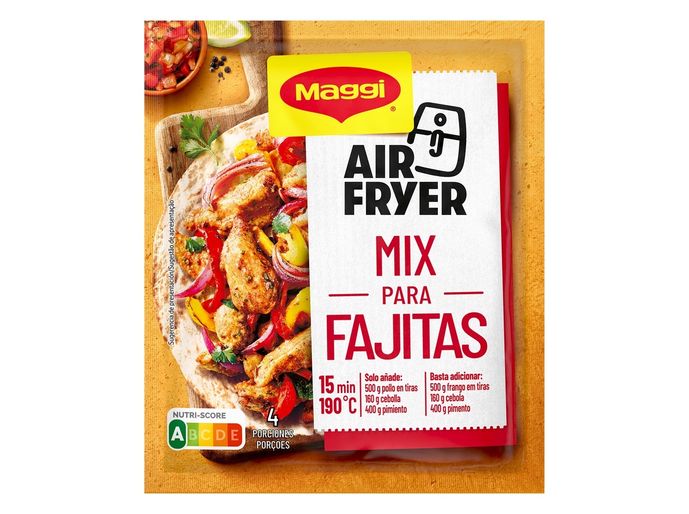 TEMPEROS PREPARADOS EM PÓ MAGGI AIR FRYER WRAP IT FAJITA 27G