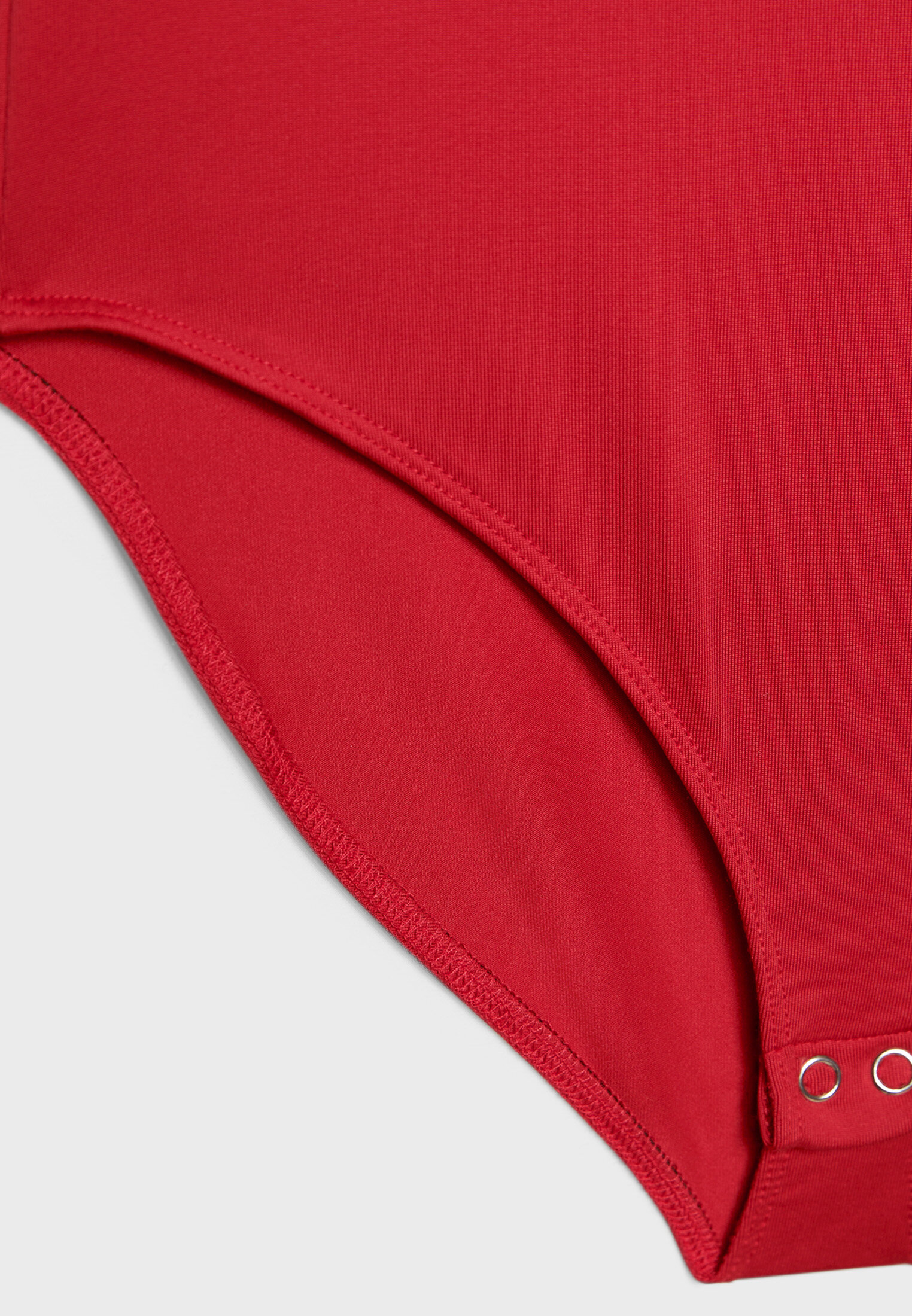 Body de poliamida com decote halter