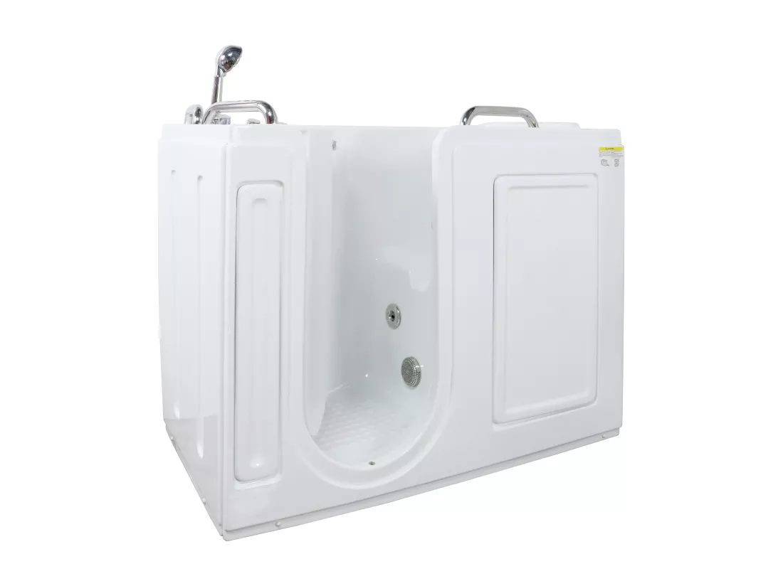 Baignoire balnéo avec porte - 1 place assise - 355L - 134,5 x 67,3 x 106 cm - BURAM