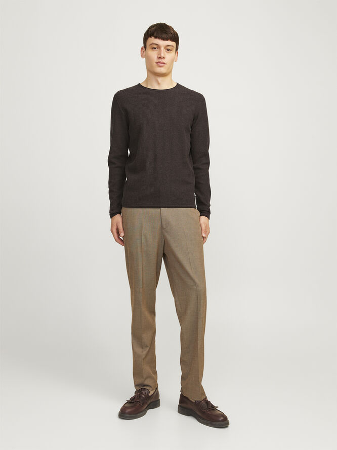 Jack & Jones JJECOOPER KNIT CREW NECK NOOS Mulch