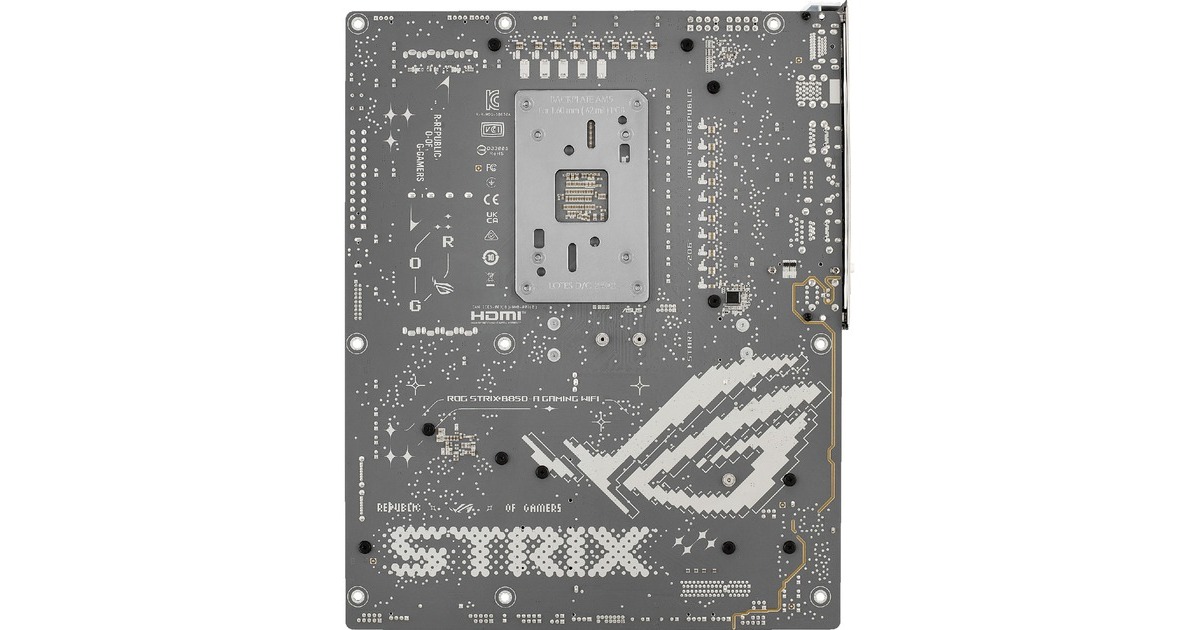 ASUSROG STRIX B850-A GAMING WIFI socket AM5 moederbord  (Wit, 2.5Gb-LAN, WLAN, BT, Sound, ATX)