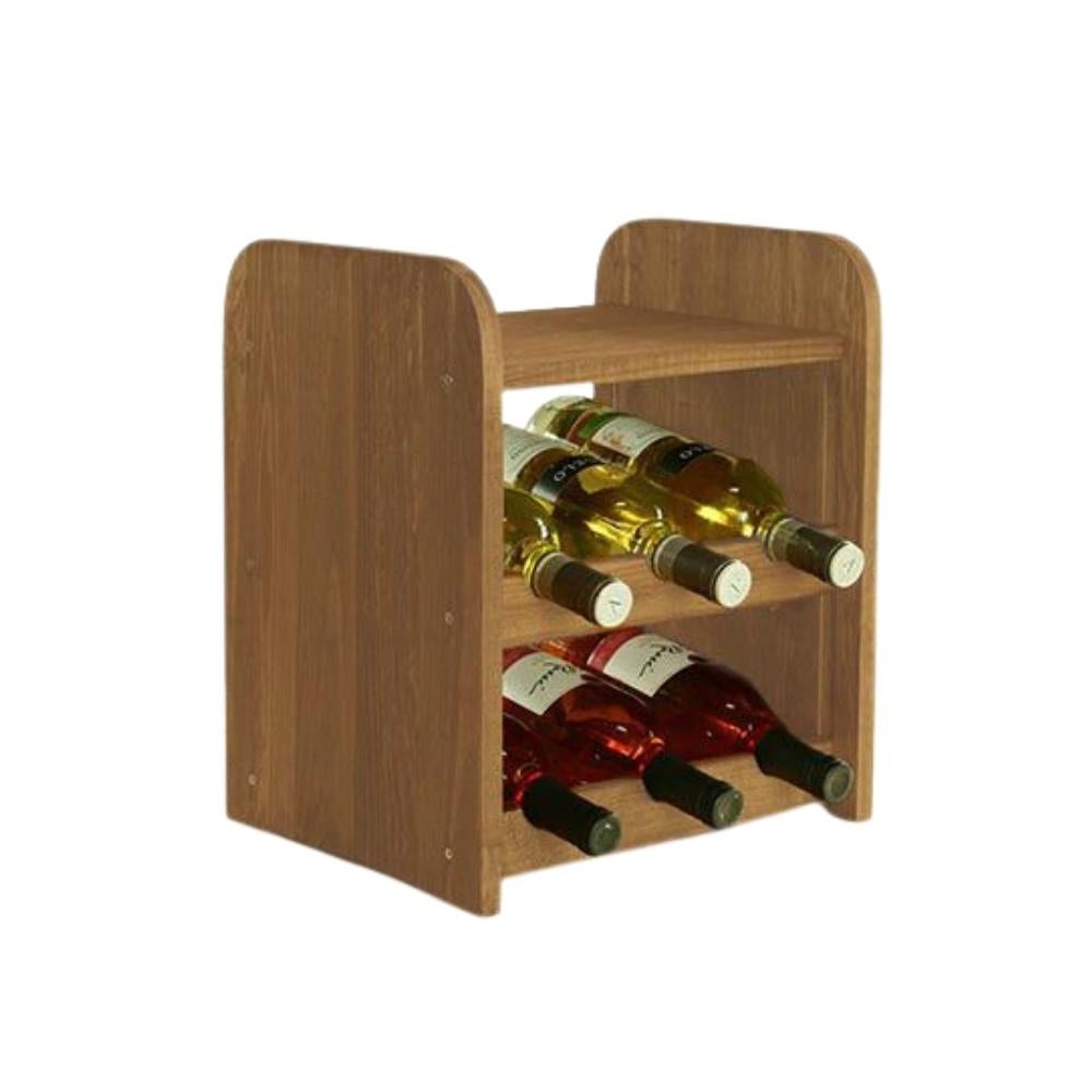 PROREGAL Wijnrek Pinot Vine C HxBxD 36 x 34,4 x 26,5 cm 6 Flessen Massief grenenhout Bruin Geolied