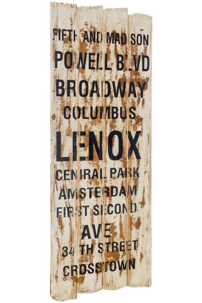 Holzschild - Broadway - 40x120 cm