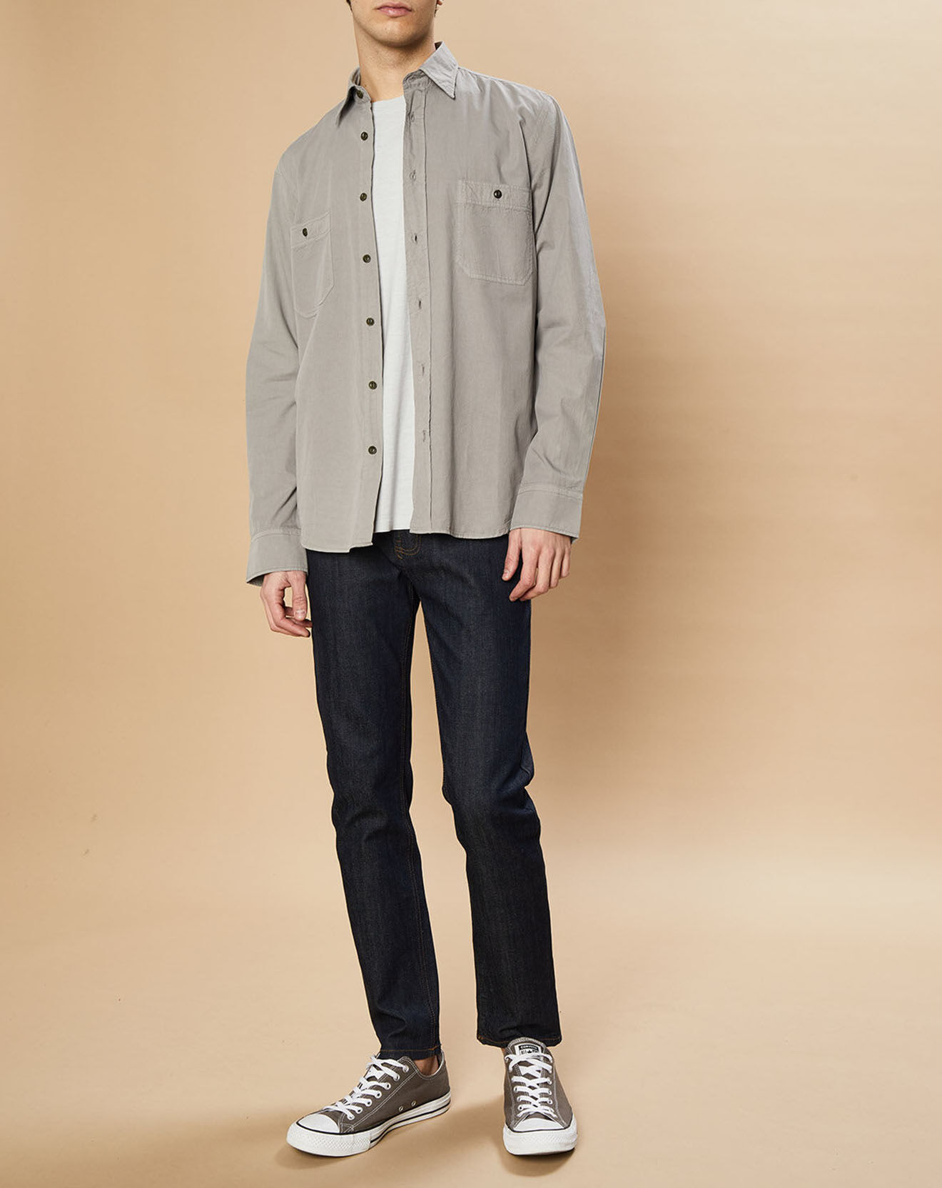 Hartford Chemise Regular Pocket Pat sage