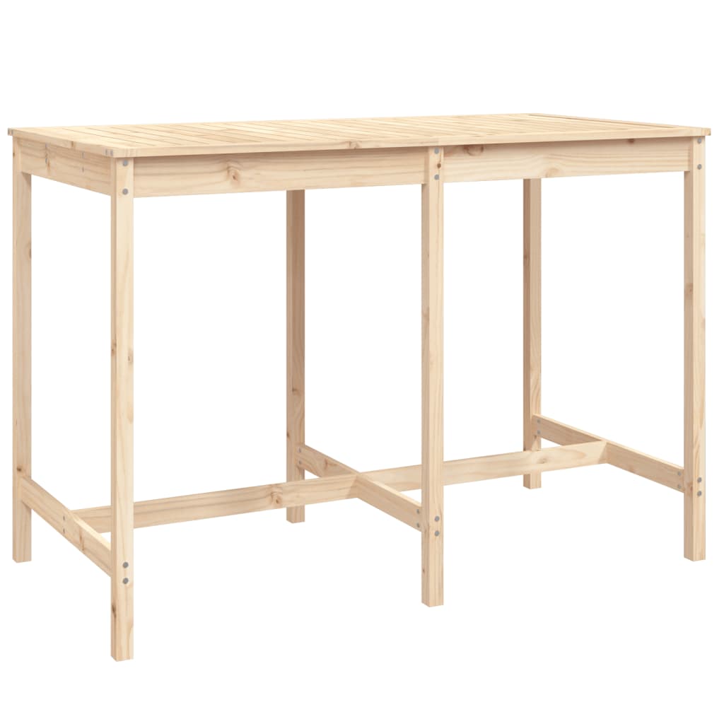 Ensemble de bar de jardin 7 pcs bois de pin massif