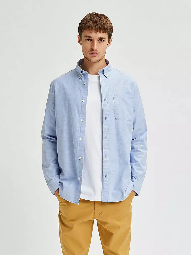 SELECTED Hemd blau