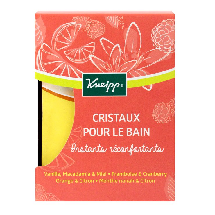 Cristaux Bain Instants Réconfortants 4 Sachets