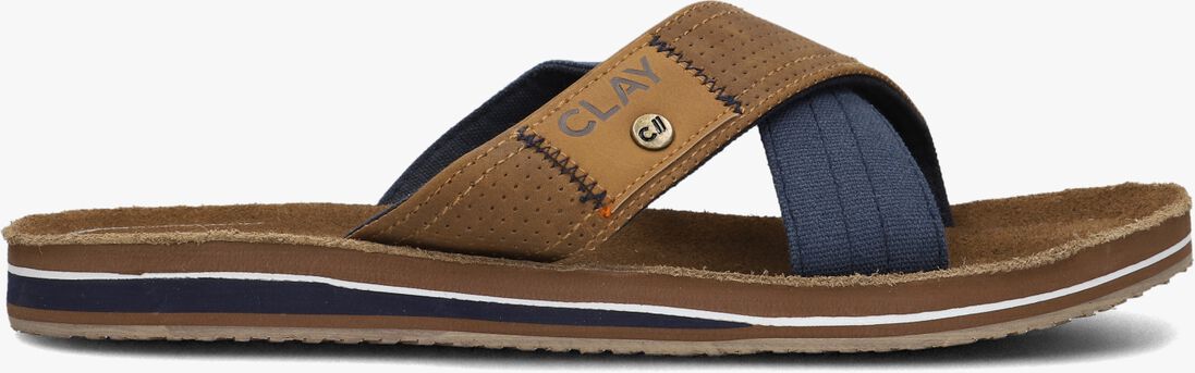 CLAY cognac clay slippers clay002