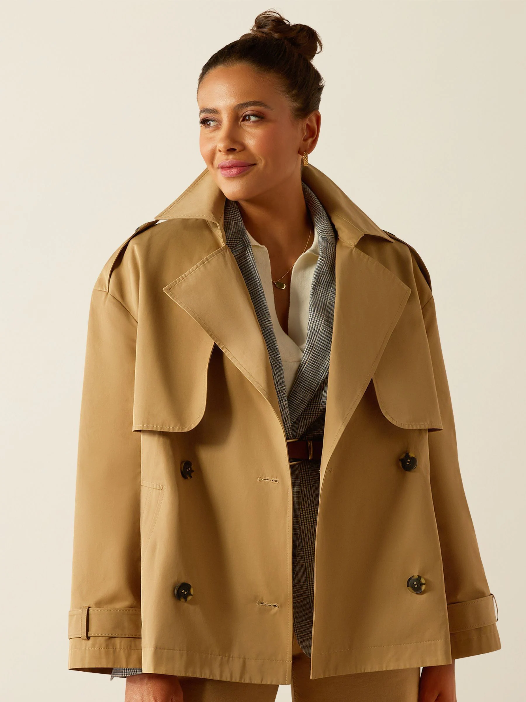 Ariat Natural Staunton A-Line Trench Coat