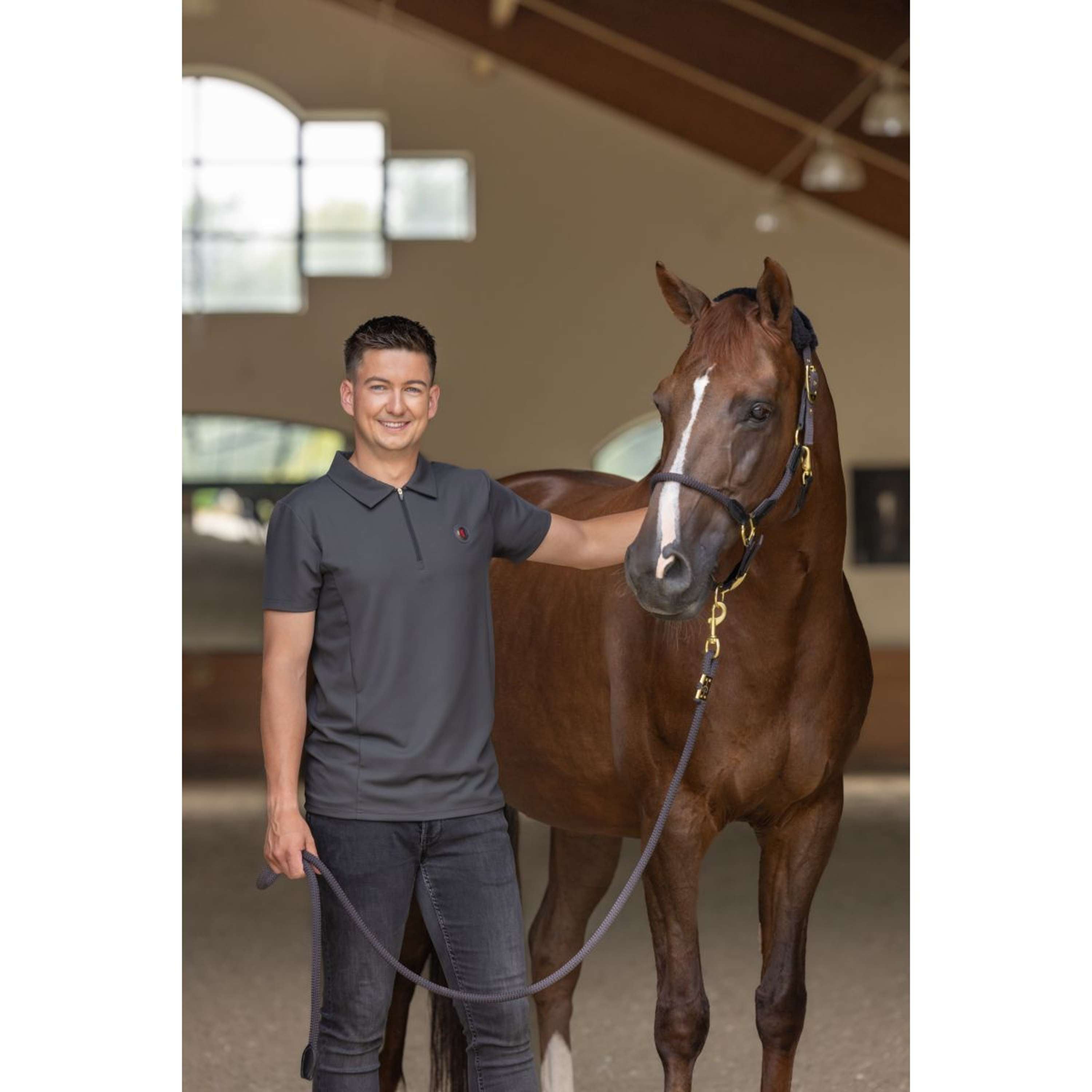 Covalliero Poloshirt Anniversary Heren Graphite