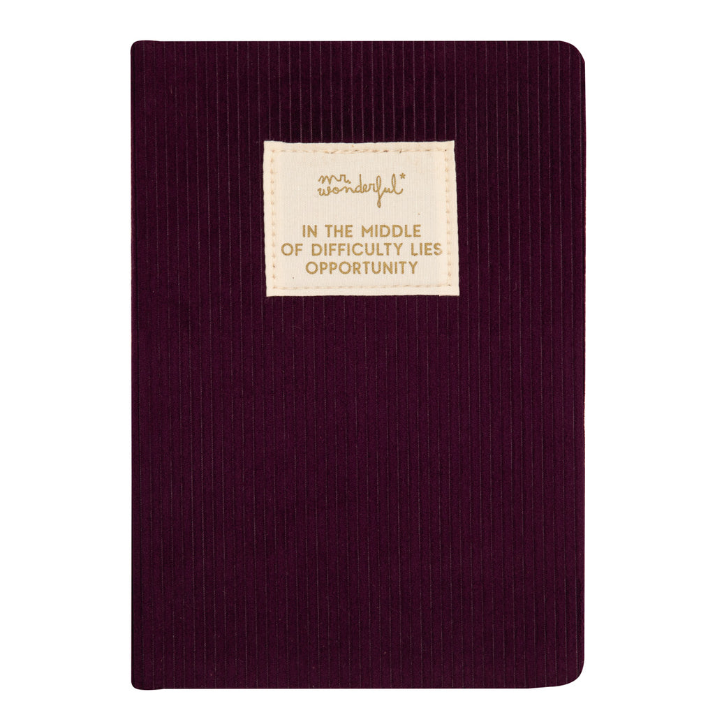 Caderno A5 - Aubergine In The Middle