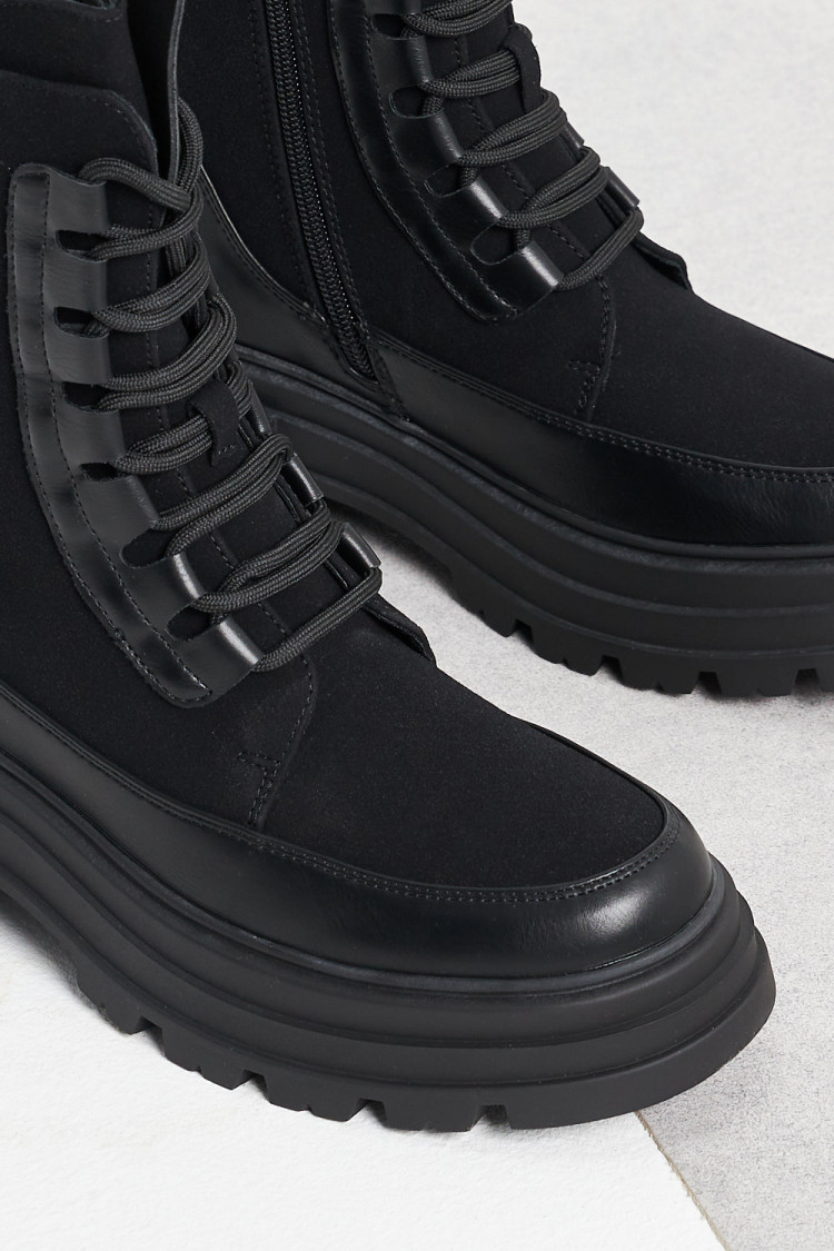 Bottines bi-matière noire