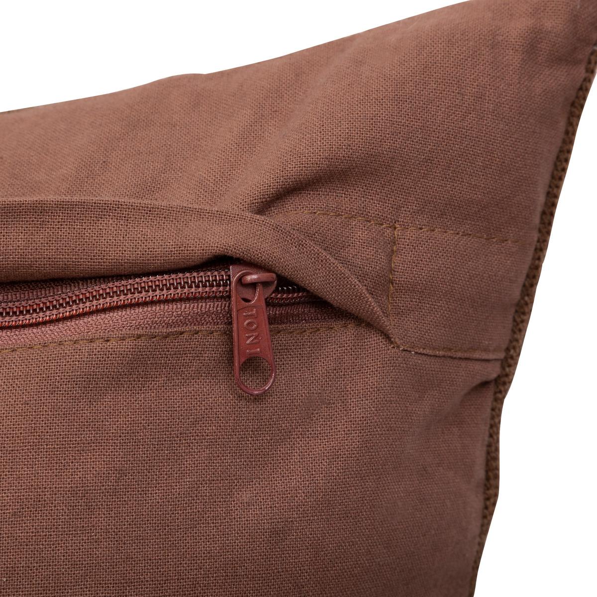 COUSSIN BRODE HARY MARRON 45X45CM