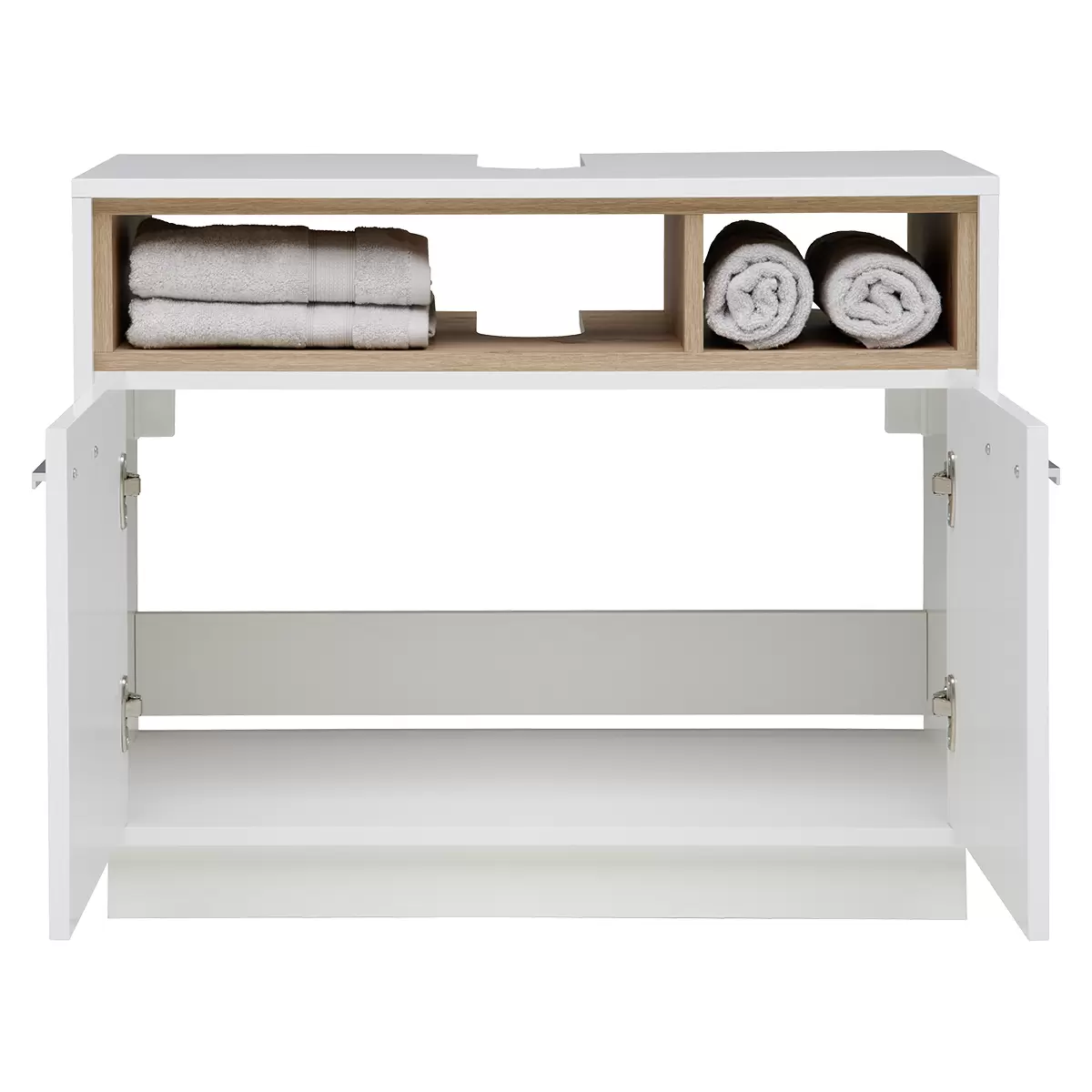 Waschbeckenunterschrank Milano WBU weiss,Artisan Eiche