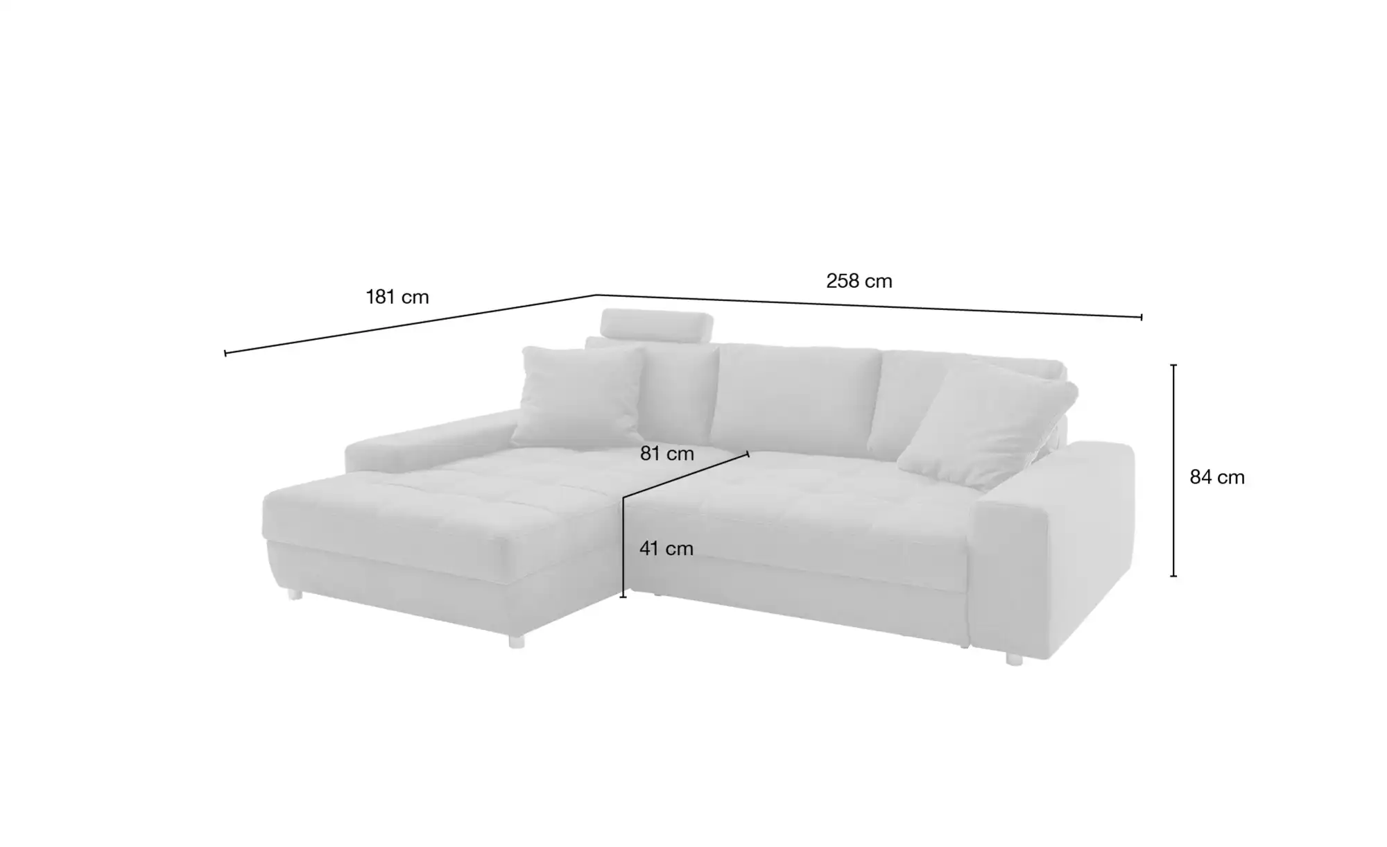 bobb Ecksofa Arissa de Luxe
