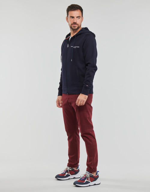 Tommy Hilfiger - TOMMY LOGO FUR LINED HOODY - Marine