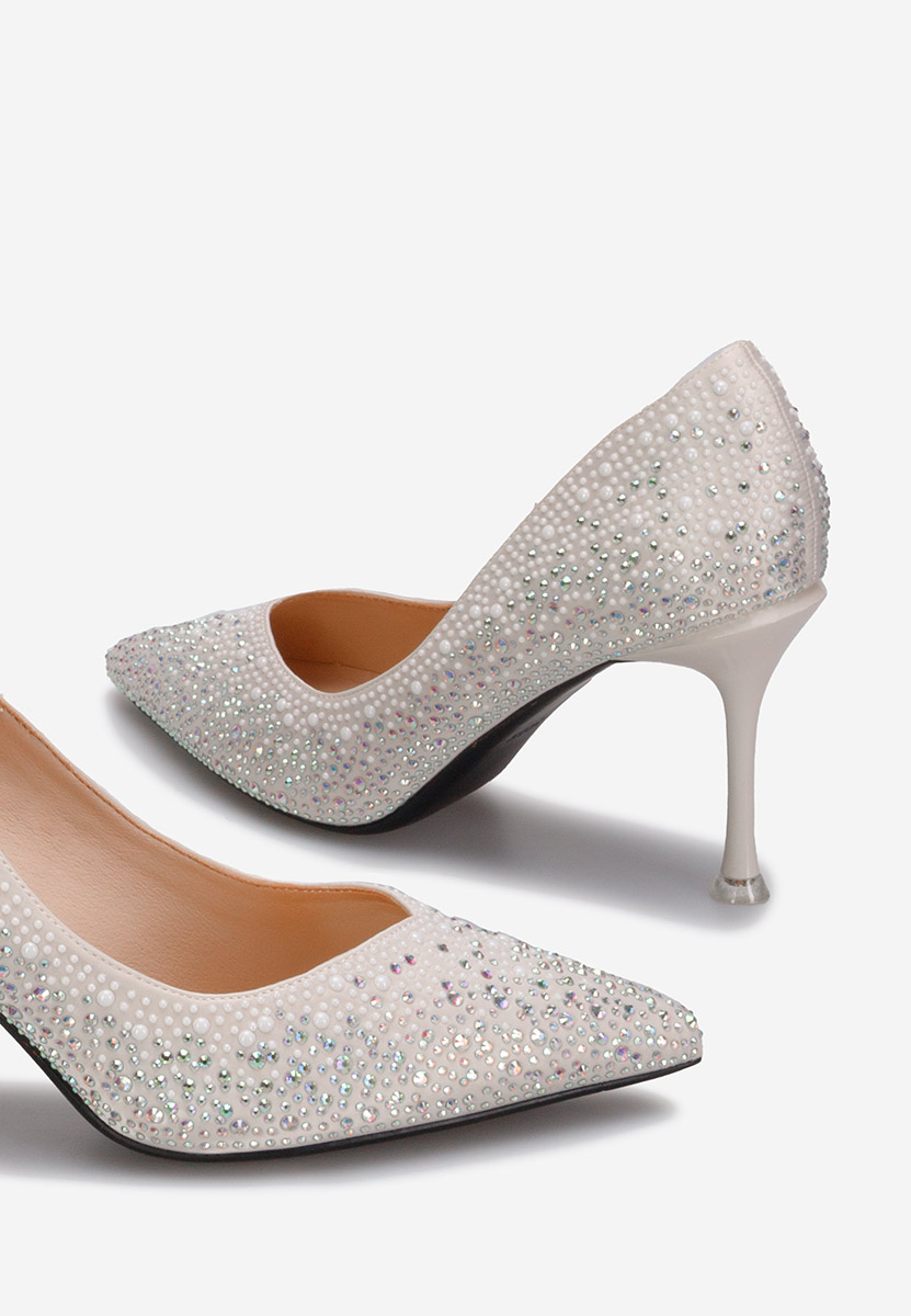 Chaussures stiletto blancs Lea V2