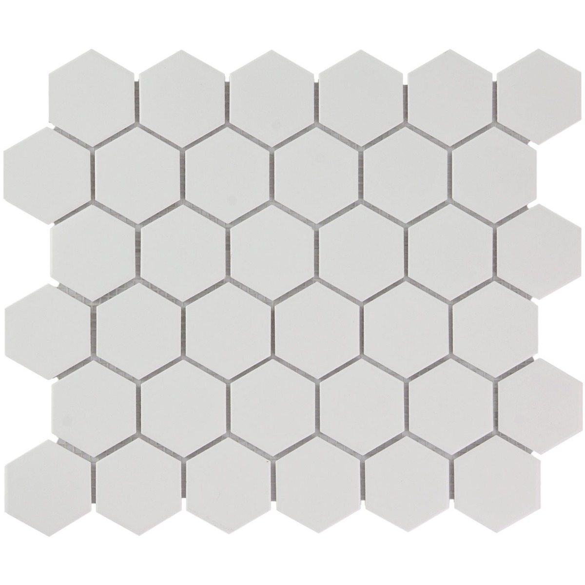 The Mosaic Factory Barcelona hexagon mozaïek tegels 28x33 extra wit