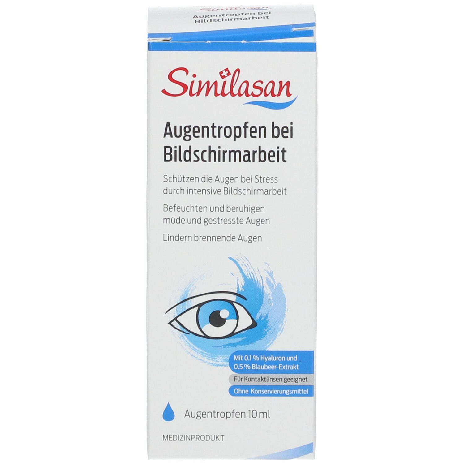 Similasan Augentropfen bei Bildschirmarbeit