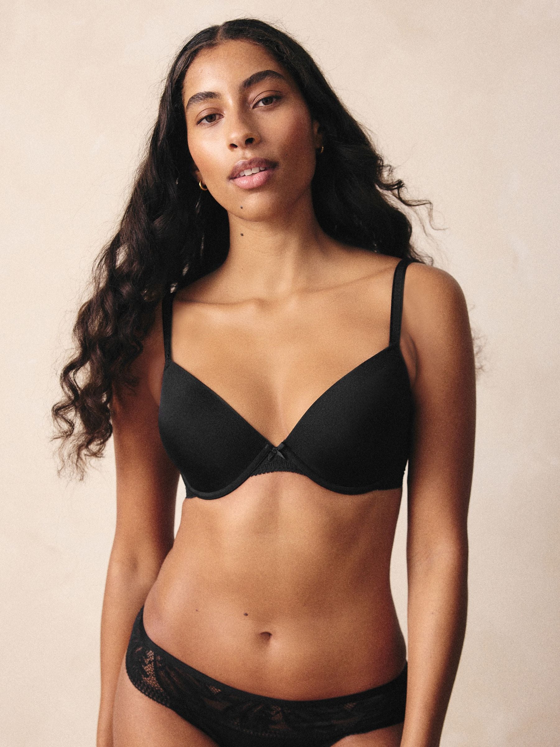 Zwart - A-E Light Pad Lace Bra