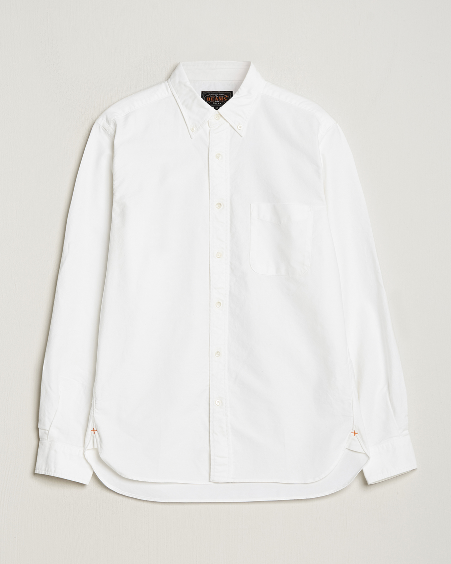 BEAMS PLUS Oxford Button Down Shirt White