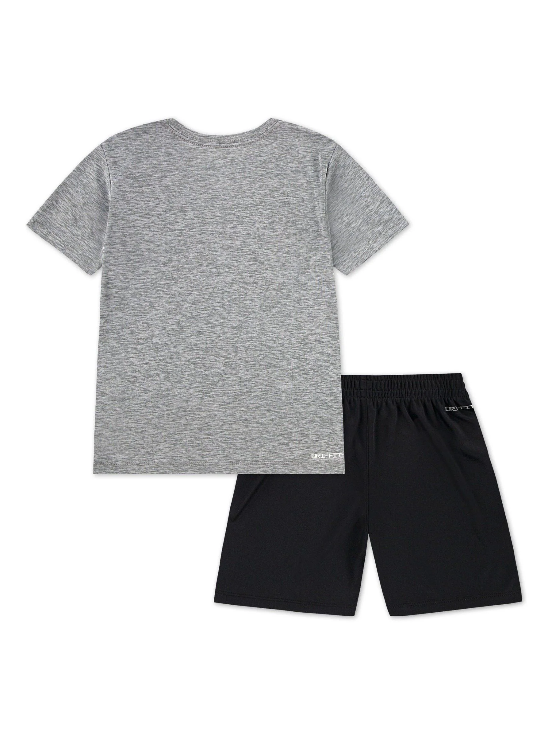 Zwart - Nike DriFIT-set van short en T-shirt voor kleine kinderen