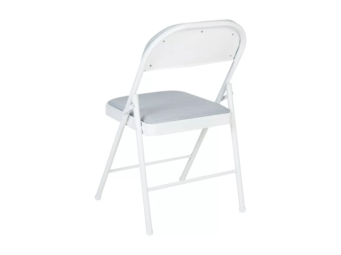 Lot de 4 chaises pliantes SPARKS Gris clair