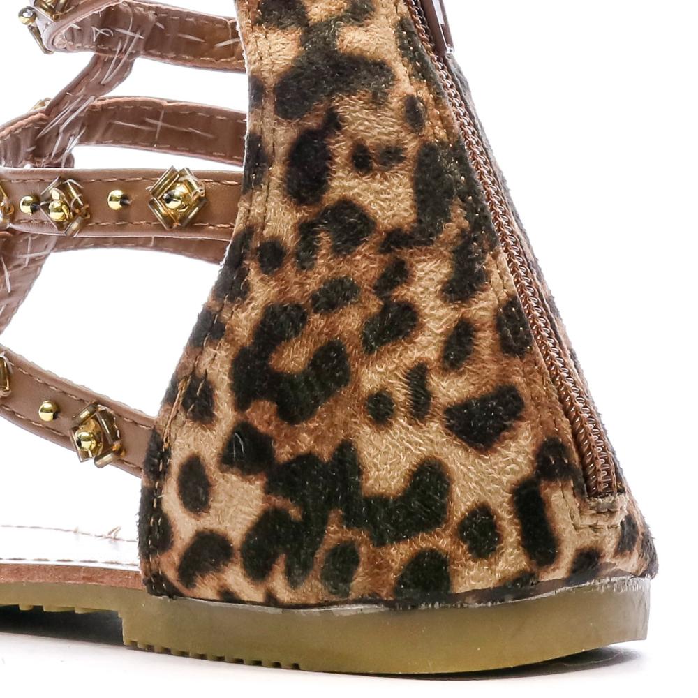 Beppi Sandales Marron/Léopard Femme Beppi