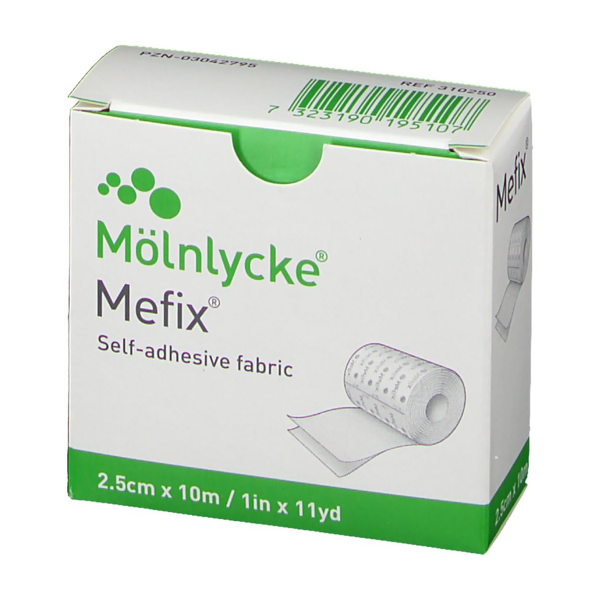 Mefix® Fixiervlies 10 m x 2,5 cm