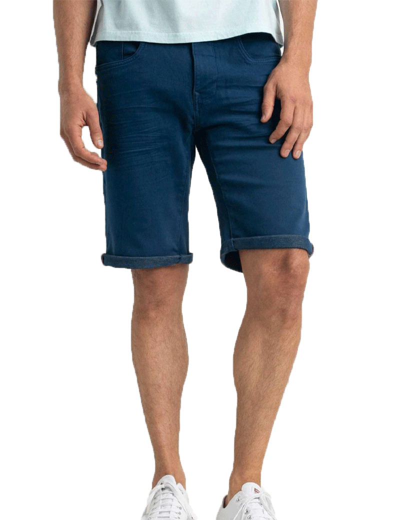 PETROL IND SHORT DENIM DARK CAPRI