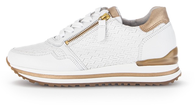 Gabor Keilsneaker »TURIN«  , Freizeitschuh, Halbschuh, Schnürschuh mit schönen Metallic-Details