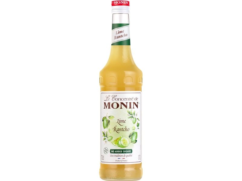 Monin Konzentrat Lime Rantcho 0.7 l Limettenkonzentrat für Mocktails, Cocktails, Limonaden oder Tees