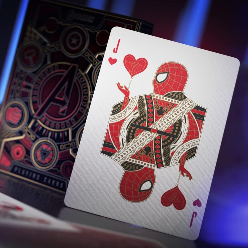 Jeu de 54 cartes Bicycle - Marvel : Rouge